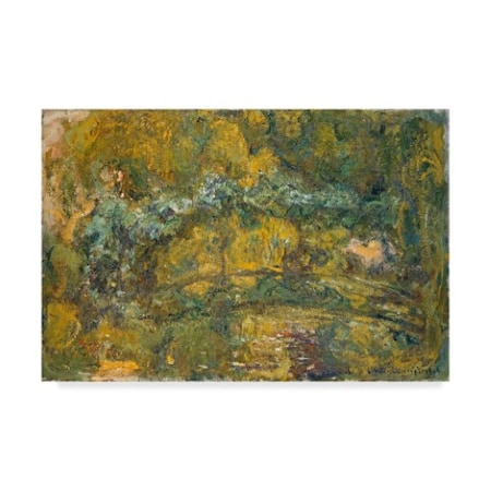 Claude Monet 'Over The Waterlily Pond' Canvas Art,22x32